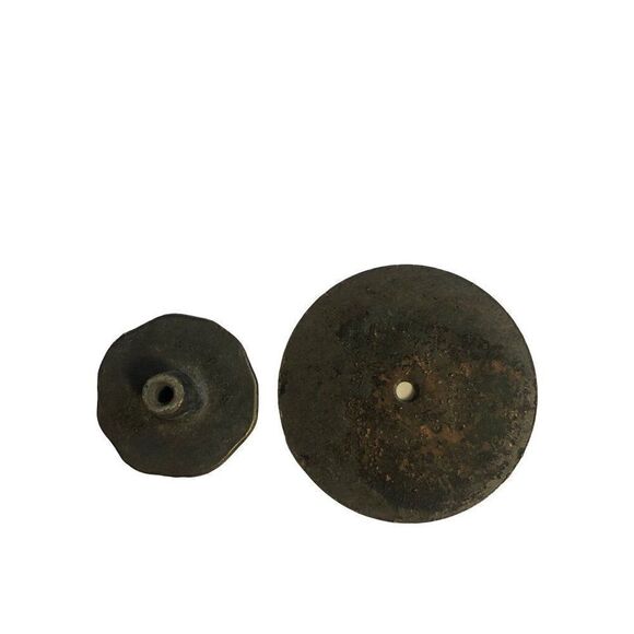 Vintage Art Deco Style Solid Brass Drawer Door Pull Cabinet Knob - Picture 5 of 5